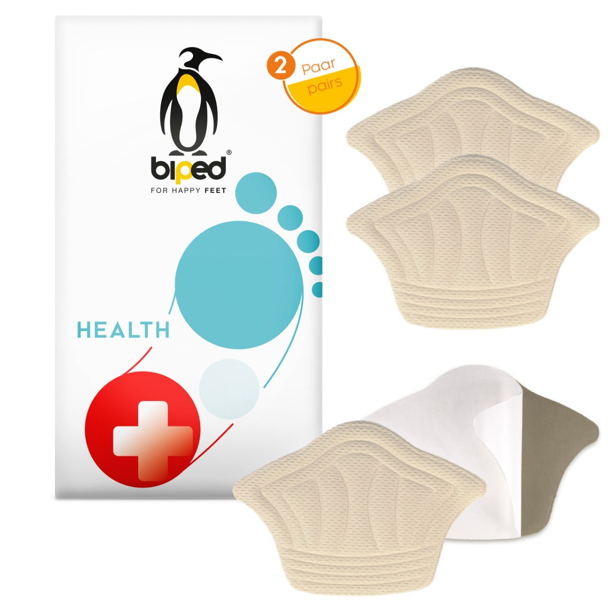 biped HEALTH 2 Paar Fersenpolster - zum Zuschneiden z2802