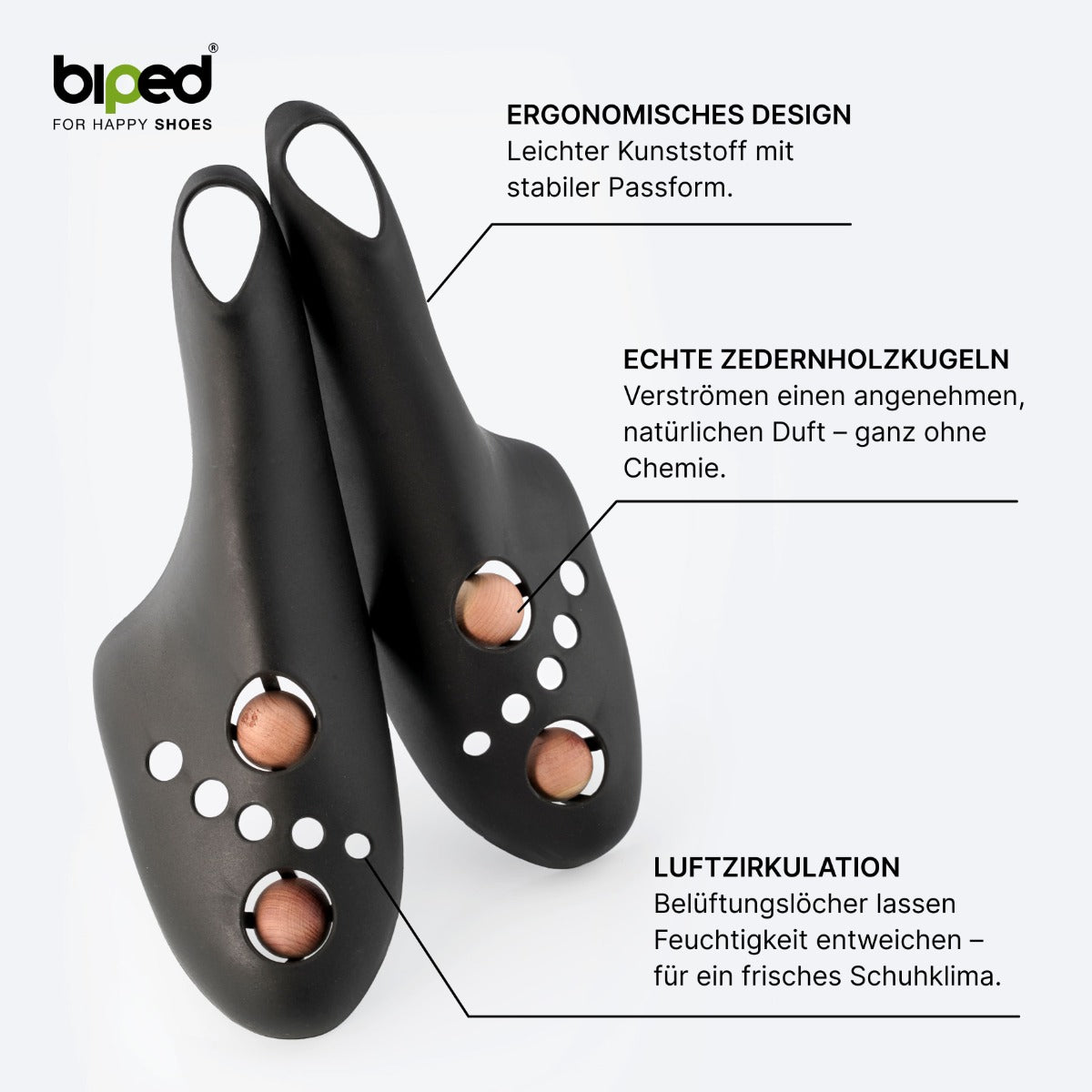 biped FRESH! 3 Paar Schuhformer mit Zedernholzkugeln z2929