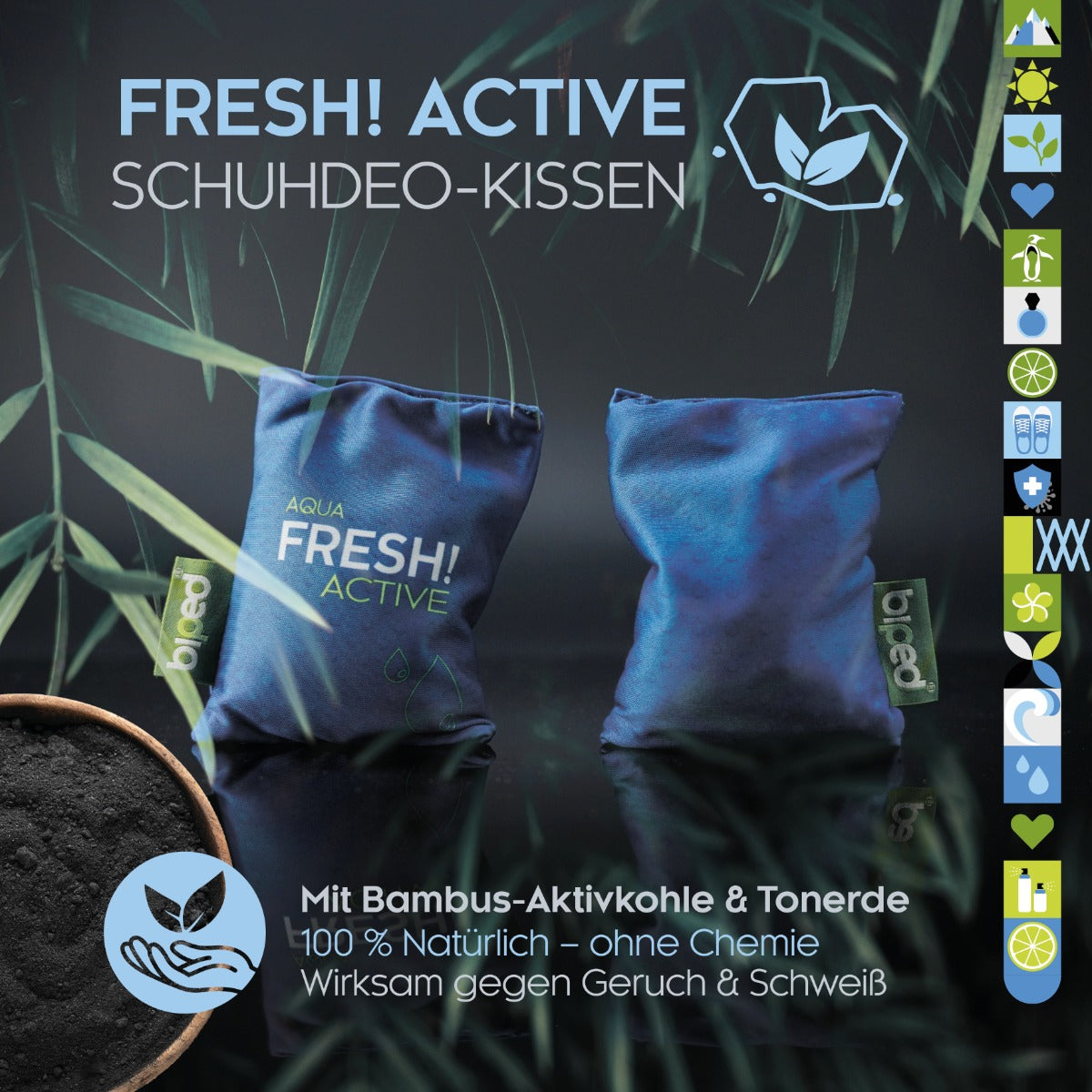 biped FRESH! ACTIVE - Schuhtrockner Duft Kissen oder PURE ohne Duftöl z2926