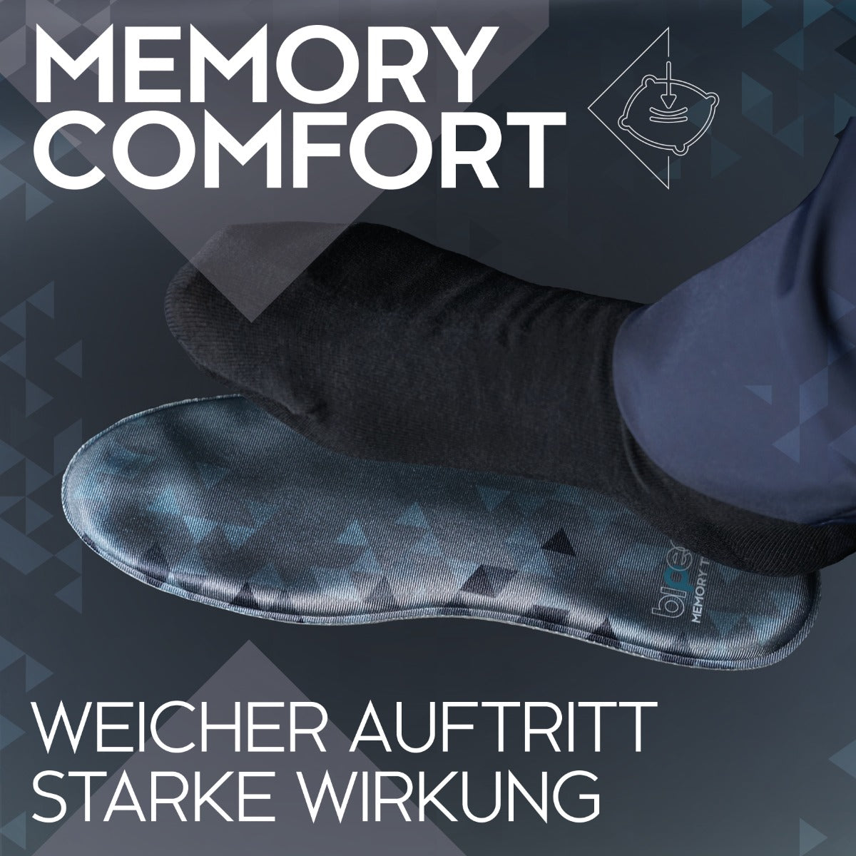 biped MEMORY TECH - Premium Memory Foam Einlegesohlen z2934