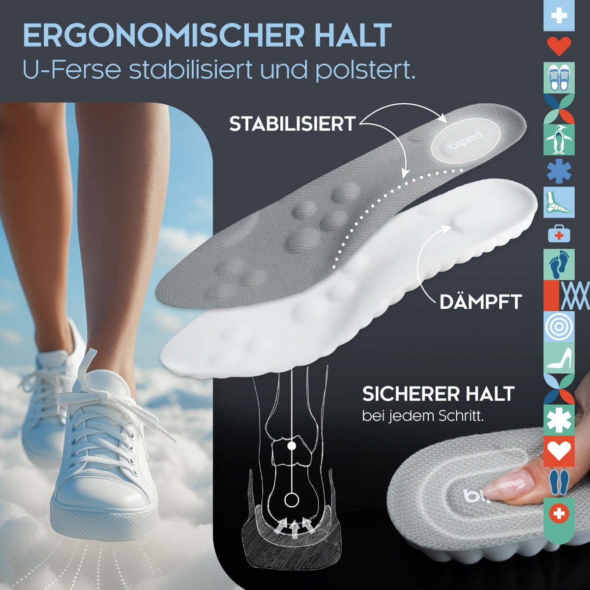 biped Cloud extra weiche Einlegesohlen z2938