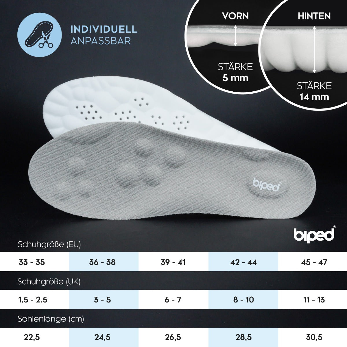 biped Cloud extra weiche Einlegesohlen z2938