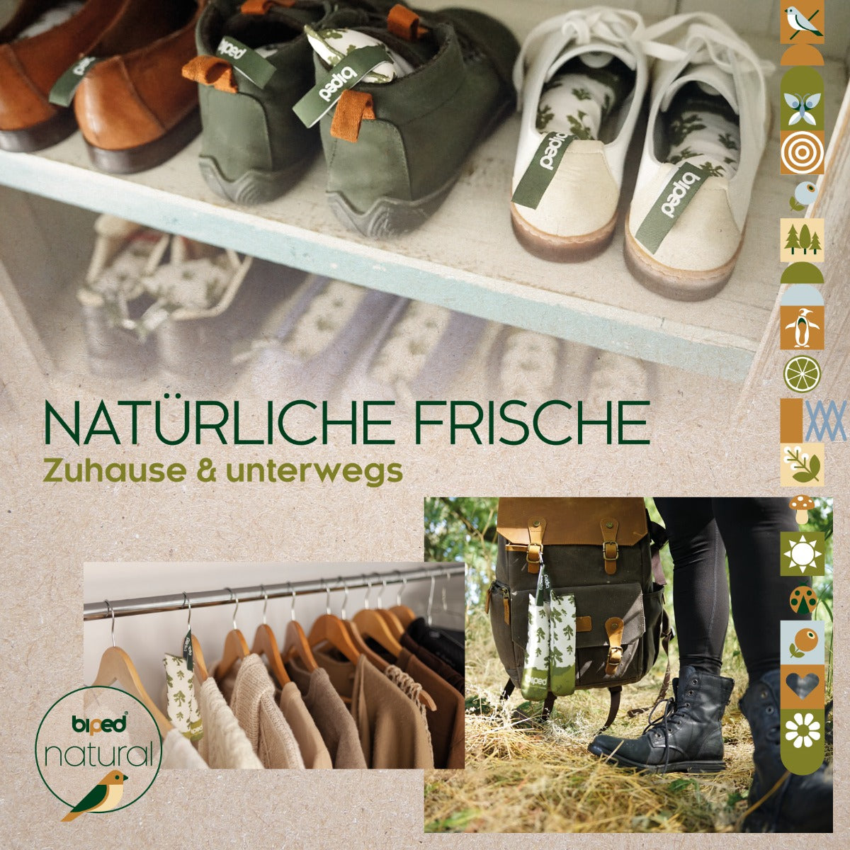 biped natural Schuhkissen aus Zedernholz z2927