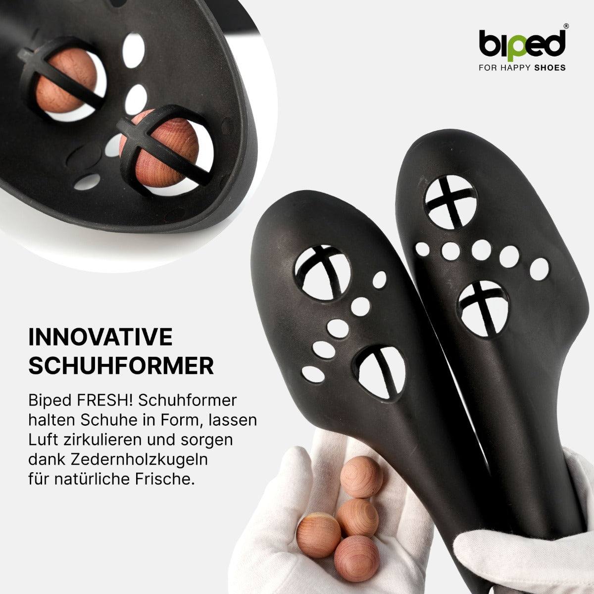biped FRESH! 3 Paar Schuhformer mit Zedernholzkugeln z2929