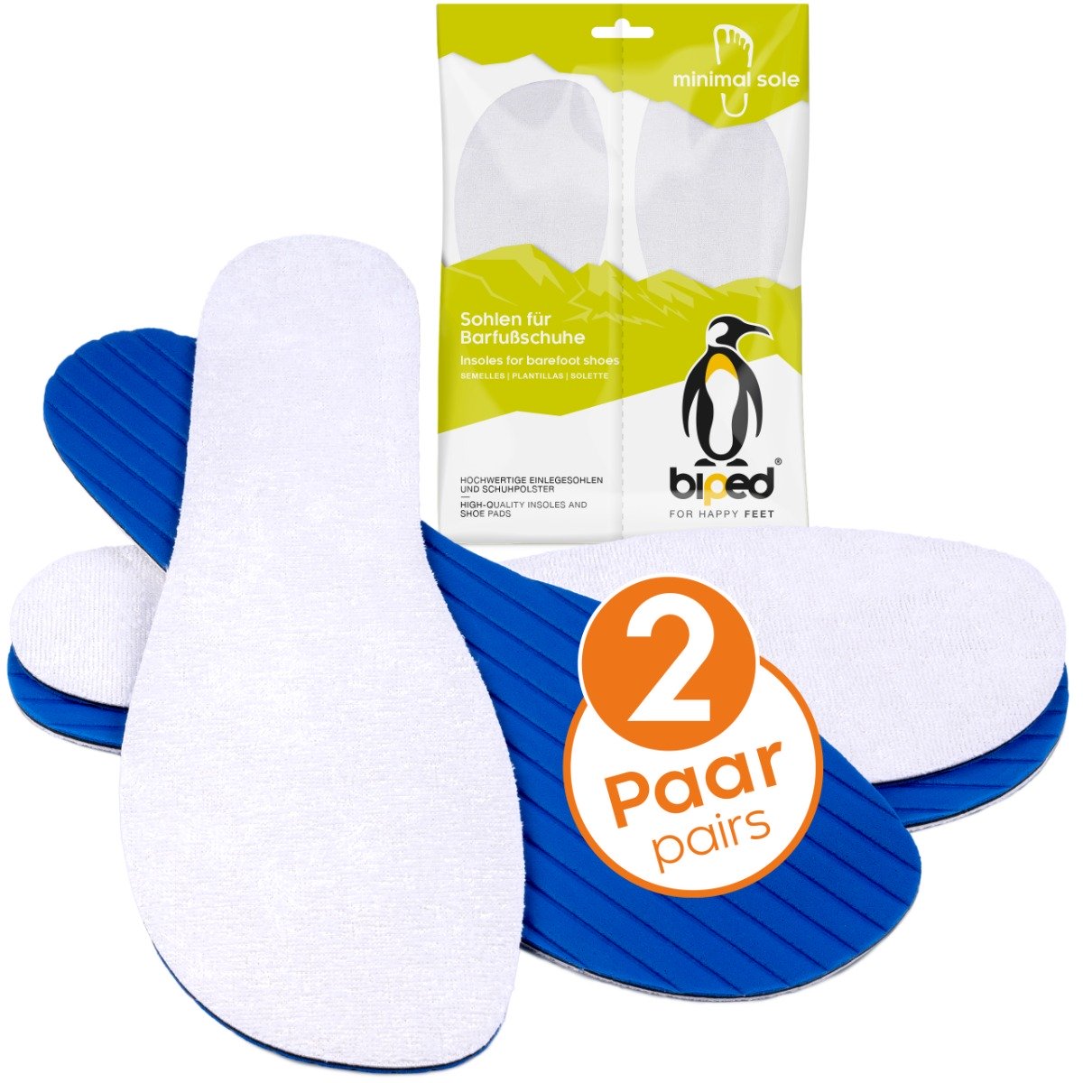 biped minimal sole ZUBIRI - 2 paar inlegzolen voor barefoot schoenen - vilten zolen van echte wolvilt - geschikt voor minimalistische schoenen voor volwassenen en kinderen(18 biped minimal sole ZUBIRI - 2 paar inlegzolen voor barefoot schoenen - vilten zolen van echte wolvilt - geschikt voor minimalistische schoenen voor volwassenen en kinderen(18