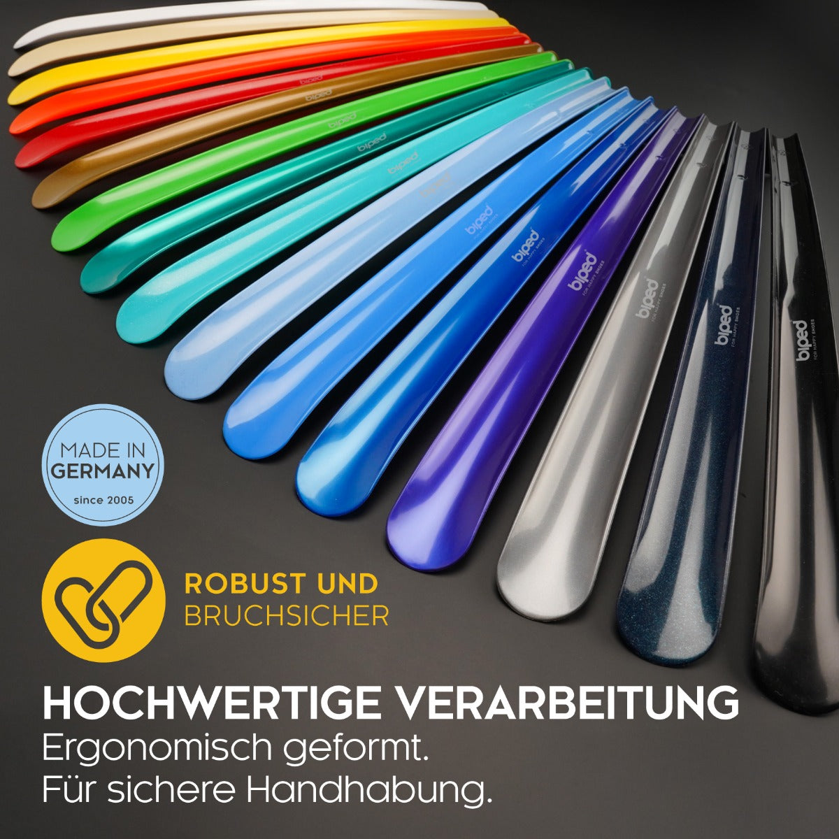 biped Schuhanzieher aus Kunststoff mit Haken 50 cm z1558