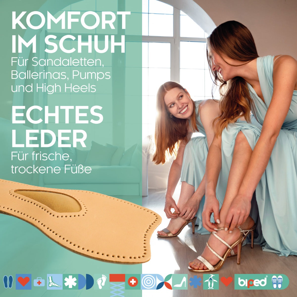 biped 4/5 Komfortstütze aus Leder z2226