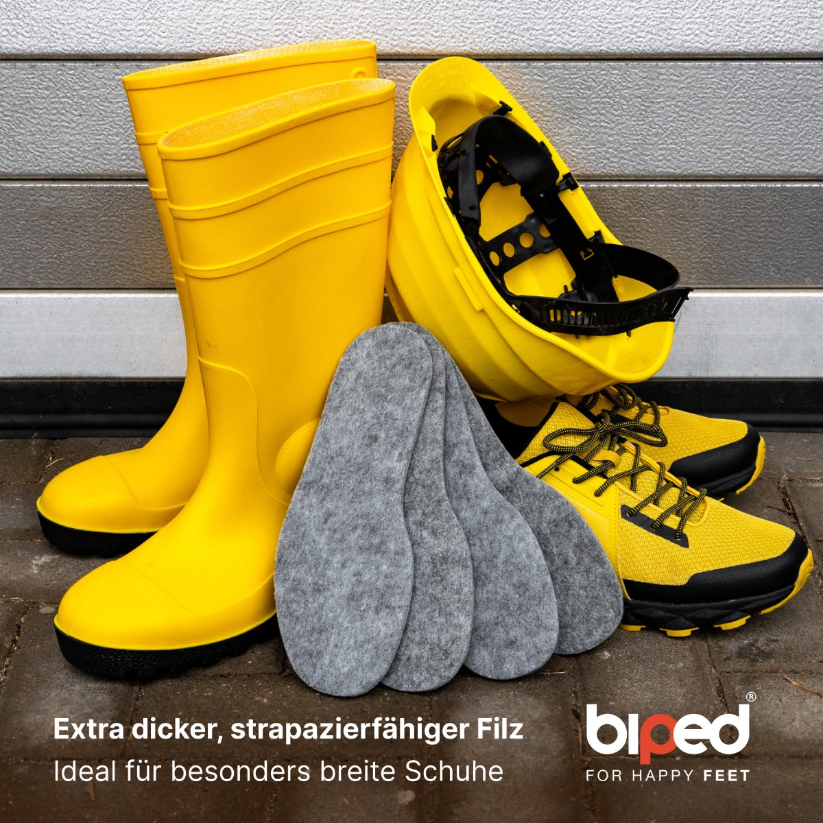 biped 2 Paar extra breite Filzsohlen z2787