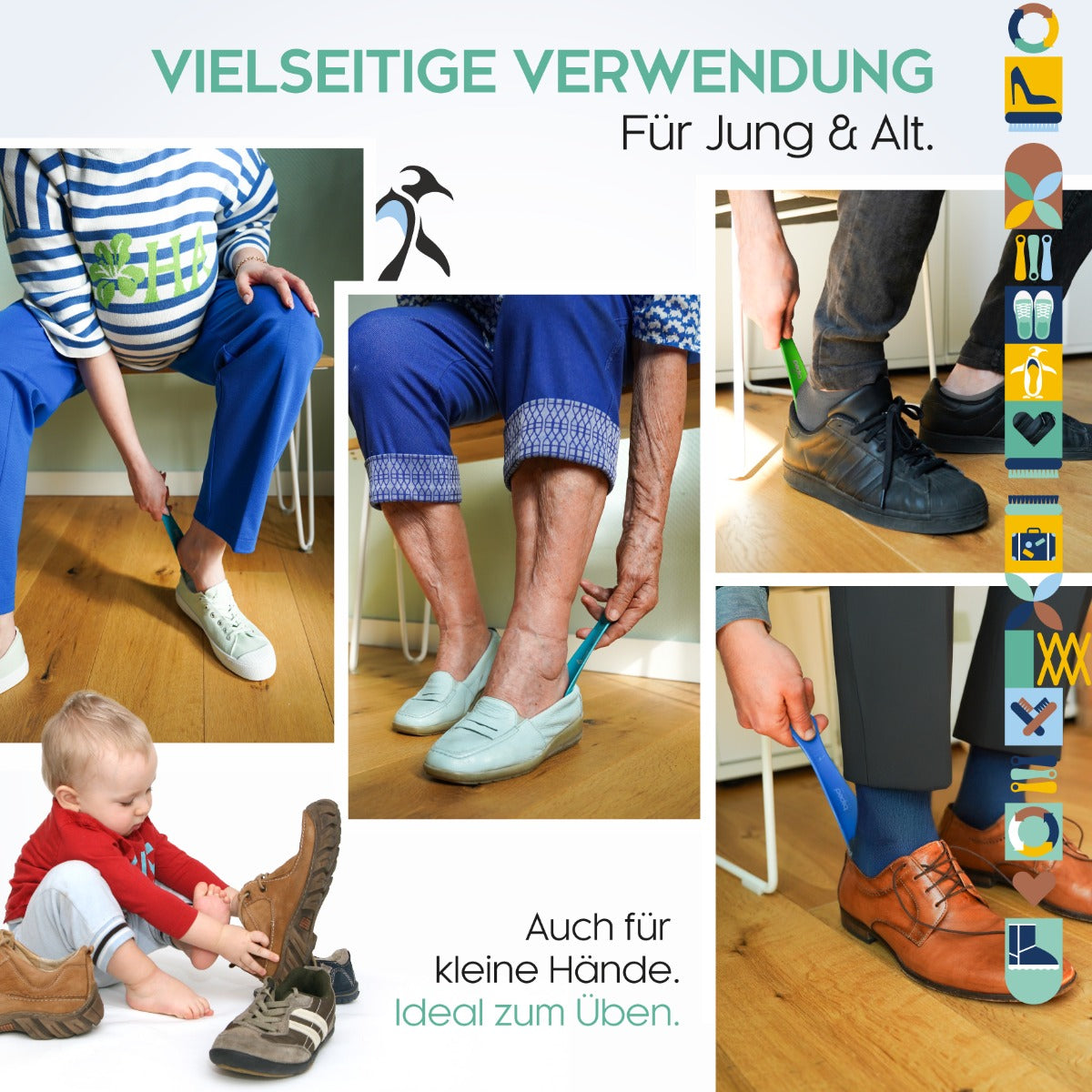 biped Schuhanzieher aus Kunststoff 18 cm z1560