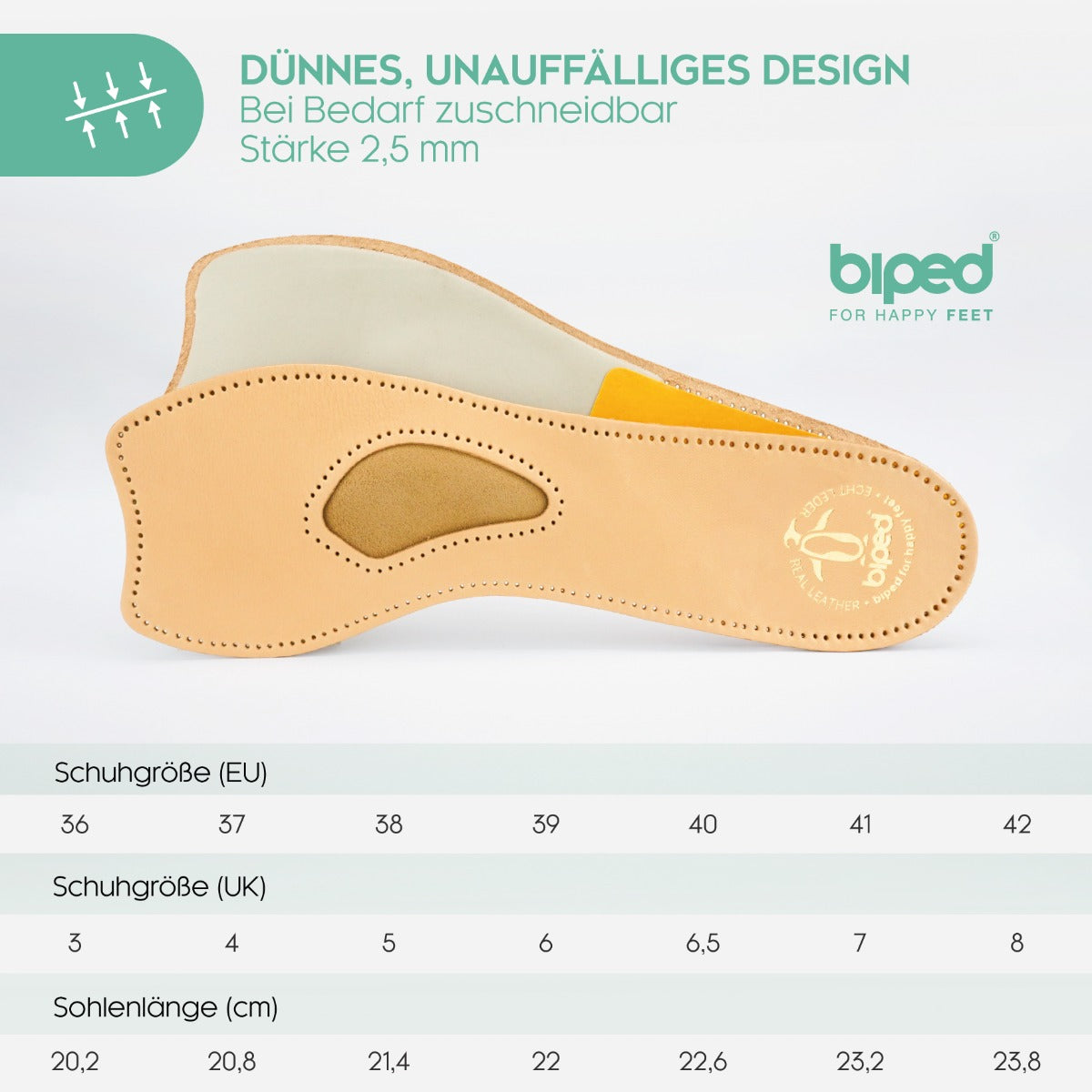 biped 4/5 Komfortstütze aus Leder z2226