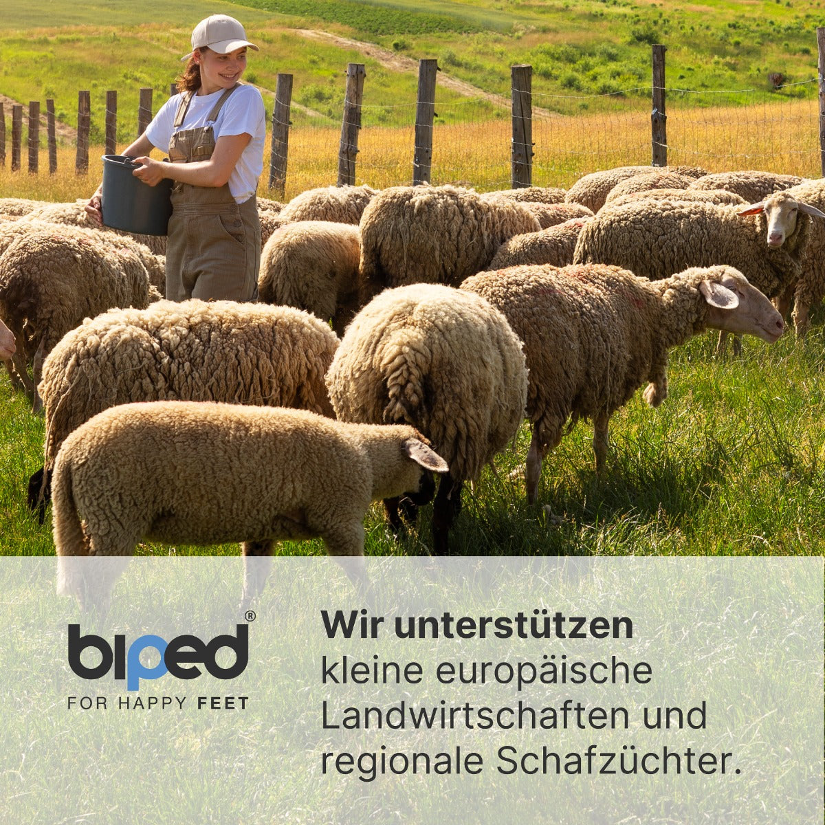 biped 2 Paar Kinder Lammwollsohlen zum Zuschneiden z2738