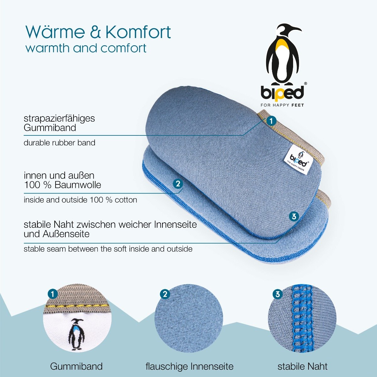 biped Stiefelsocken PINGUIN z2743