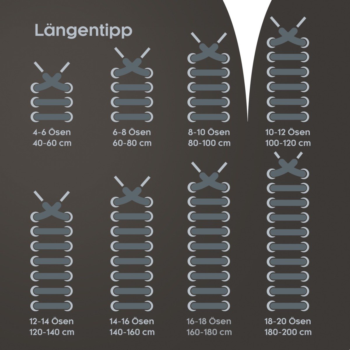 biped LACES 2 Paar runde Schnürsenkel aus Baumwolle ø 3,5 mm z2901