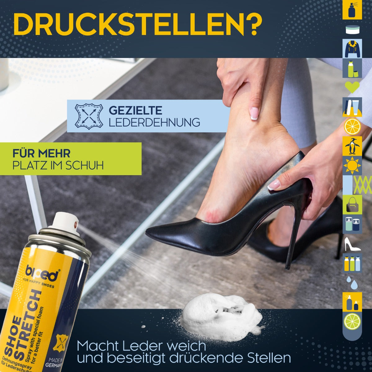 biped SHOE STRETCH Spray - Schuhdehner - Leder Weichmacher 100 ml z3002