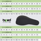 biped minimal sole VIANA - 2 Paar Aktivkohle Einlegesohlen mit Oberseite aus echter Baumwolle - spezielle Form für Barfußschuhe - für Erwachsene und Kinder