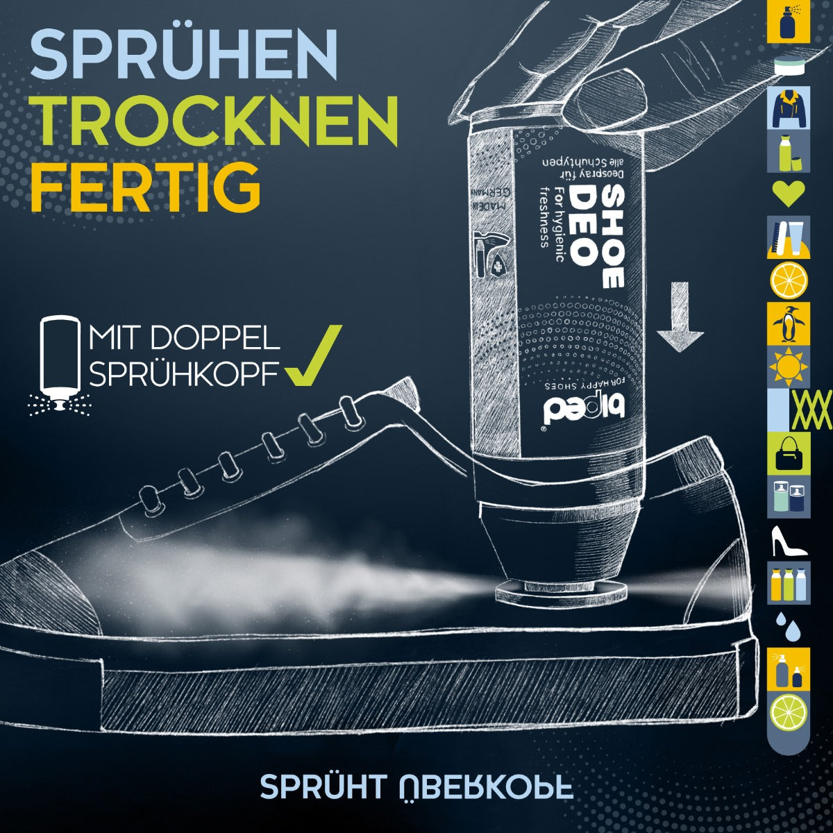 biped SHOE DEO Schuhspray 100 ml z3001