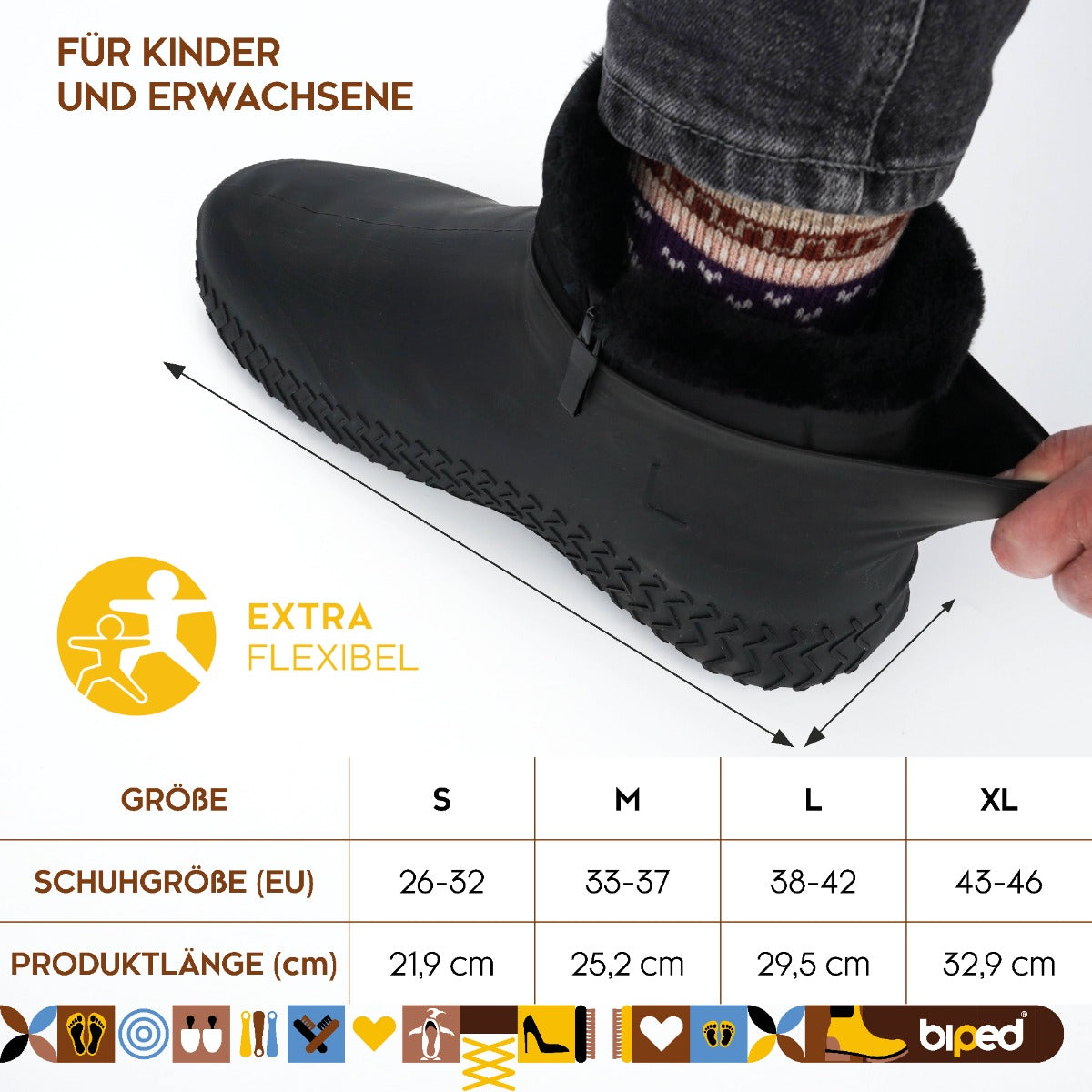 biped 1 Paar Silikon Schuhüberzieher z2924