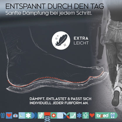 biped Memory Einlegesohlen zum Zuschneiden z2937