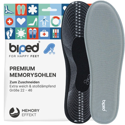 biped Memory Einlegesohlen zum Zuschneiden z2937