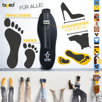 biped Fußmessgerät für Kinder und Erwachsene - Schuhgrößenmesser z2922
