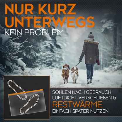 biped Heizsohlen – 4 Paar Wärmesohlen für Schuhe - Natürliche Fußwärmer z2940