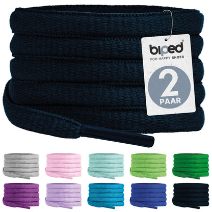 biped LACES 2 Paar Schnürsenkel aus Polyester oval 6 mm z2912