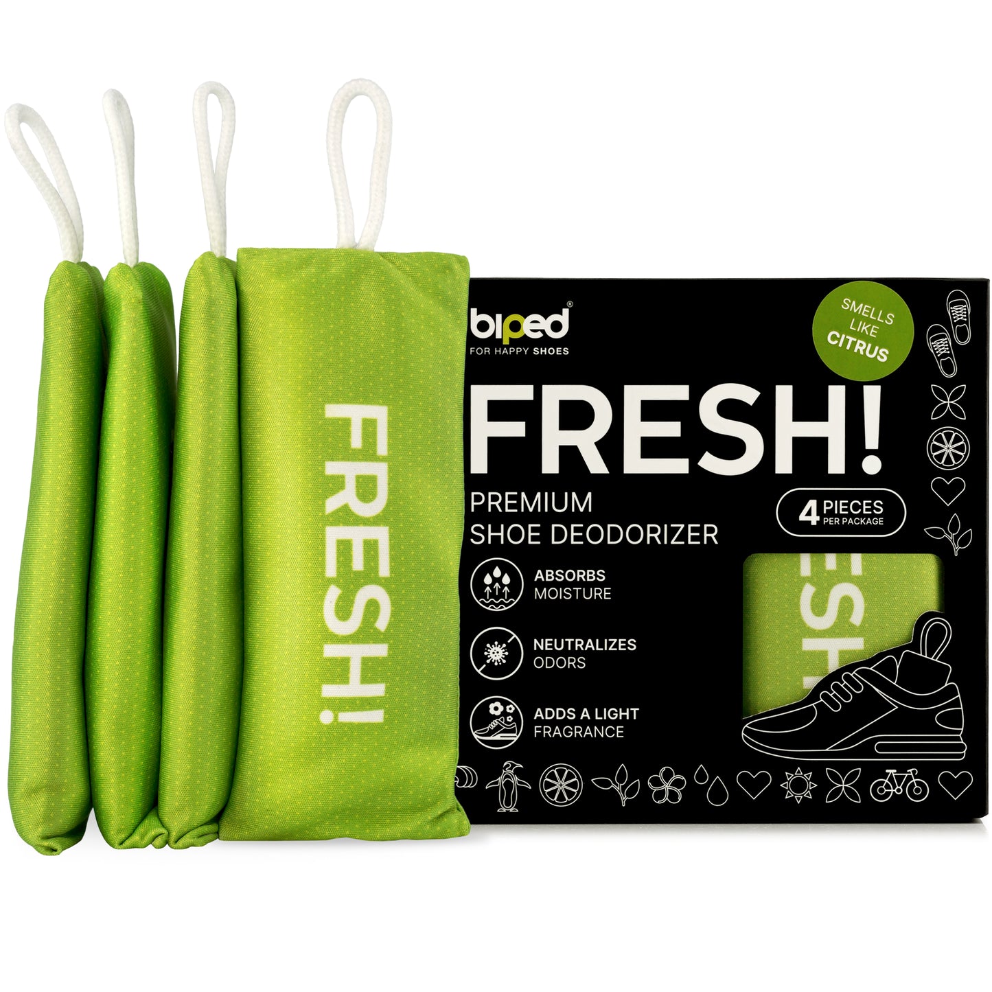 biped FRESH! premium shoe deodorizer z2925
