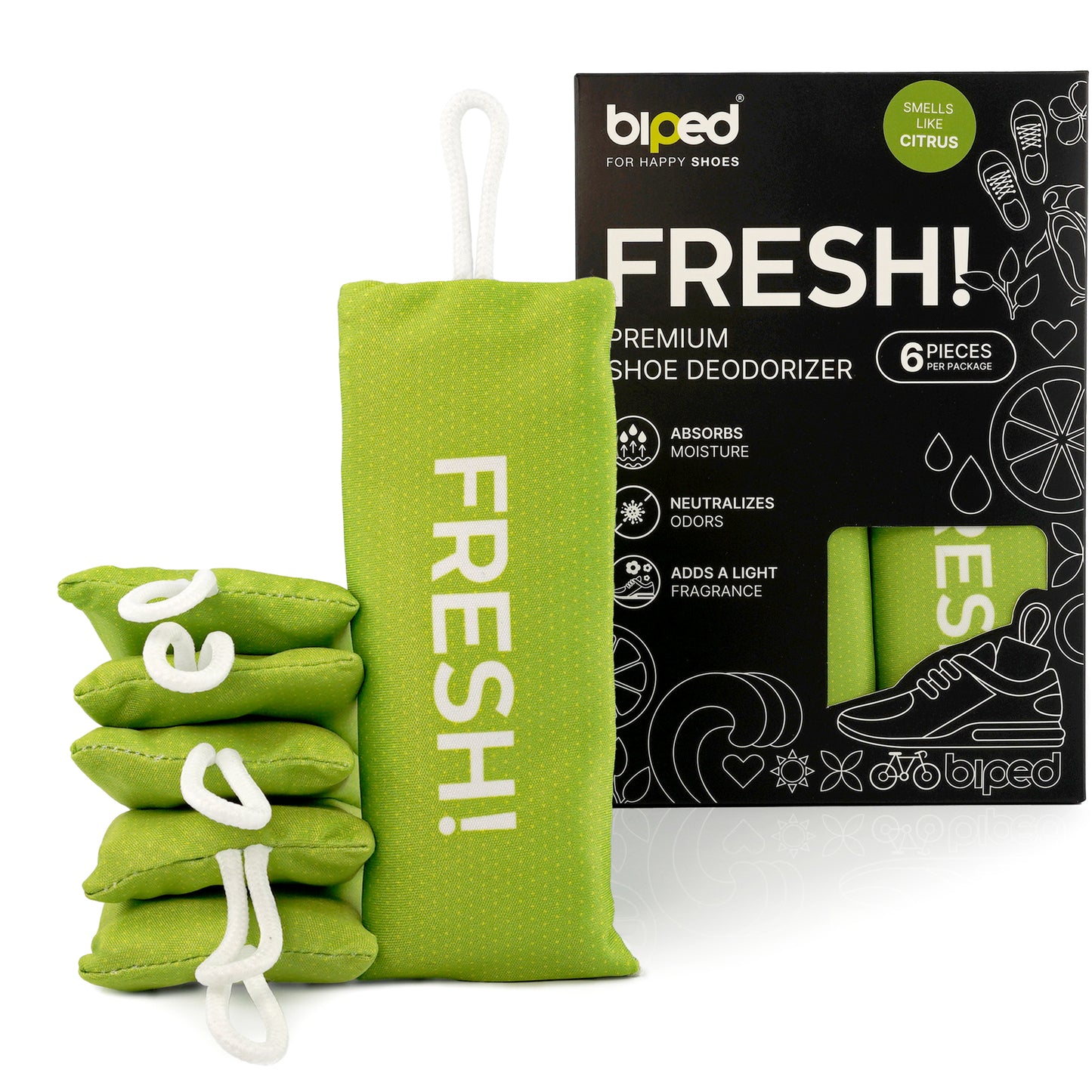 biped FRESH! premium shoe deodorizer z2925