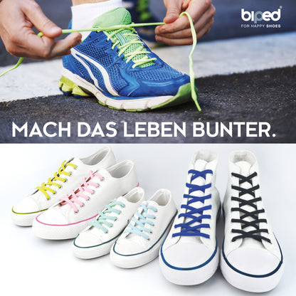 biped LACES 2 Paar Schnürsenkel aus Polyester oval 6 mm z2912