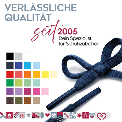 biped LACES 2 Paar Schnürsenkel aus Polyester oval 6 mm z2912