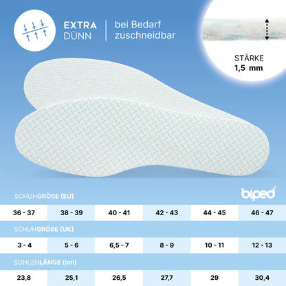 biped FRESH! 8 Paar Frischesohlen clean breeze - Extra dünne Einlegesohlen mit frischem Duft z1019