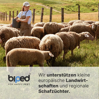 biped 2 Paar Kinder Lammwollsohlen zum Zuschneiden z2738