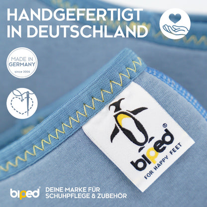 biped Kinder Stiefelsocken ZWERGPINGUIN – aus echter Baumwolle – Futter für Gummistiefel z2742