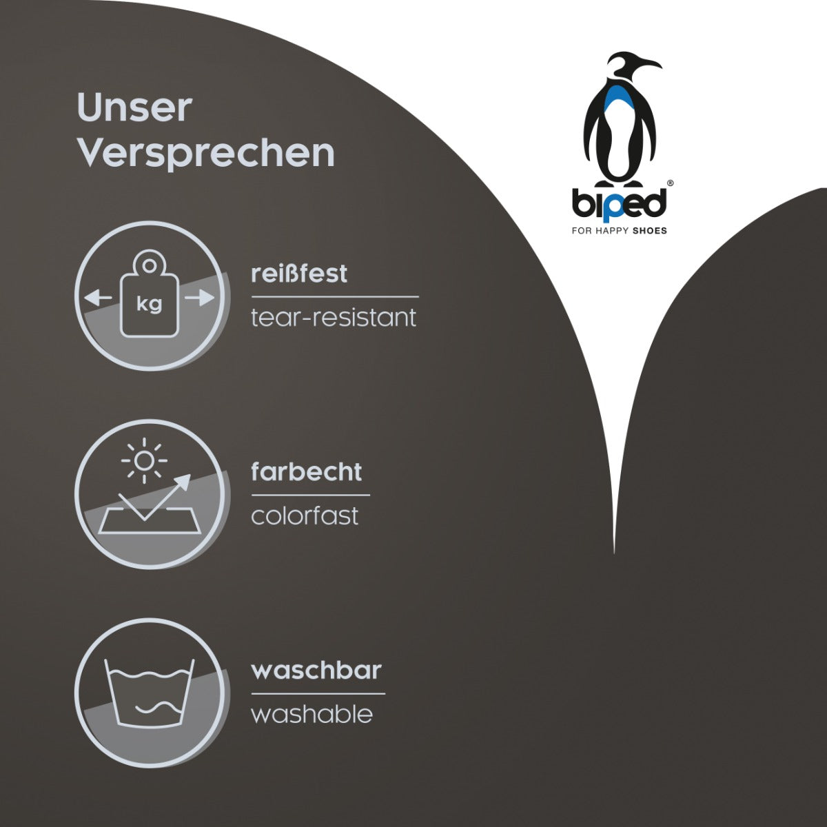 biped LACES 2 Paar runde Schnürsenkel aus Baumwolle 2mm z2900