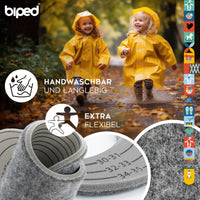 biped 2 Paar Kinder Filzsohlen zum Zuschneiden z2740