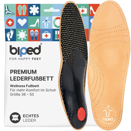 biped Premium Fußbett aus pflanzlich gegerbtem Leder z1706