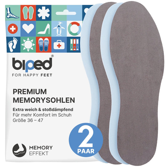 biped 2 Paar Memory Foam Einlegesohlen z2476