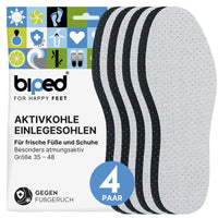 biped 4 Paar Aktivkohle Latex Einlegesohlen z2727