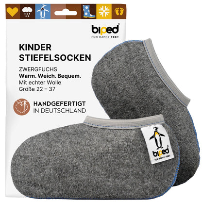 biped Kinder Stiefelsocken ZWERGFUCHS - Mit echter Wolle z2741