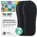 biped 2 Paar Kinder Aktivkohle Sohlen - zur Klimaregulierung, für hygienisch frische Schuhe und Füße z2769