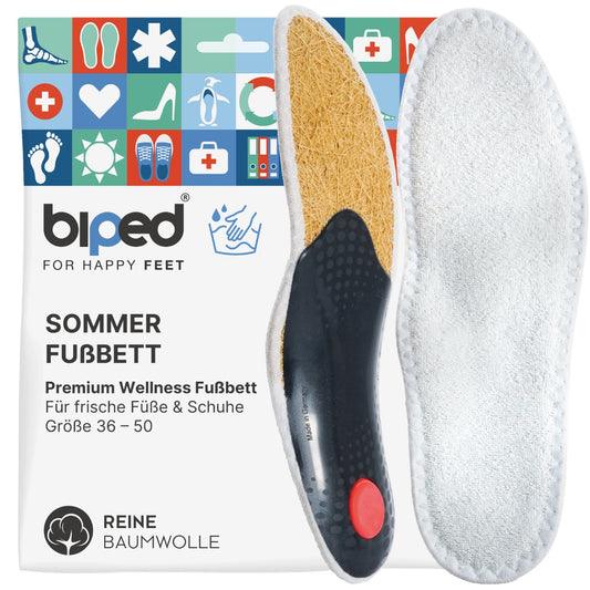 biped Sommer Fußbett mit Baumwoll-Frottee und Sisal z2777