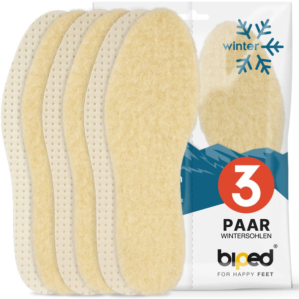 biped 3 Paar Lamm Wollsohlen z2389