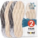 biped 2 Paar Thermosohlen mit Lammwolle und Aluminium Unterseite z2391