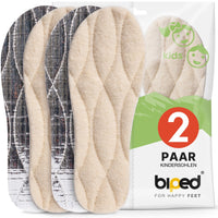 biped 2 Paar Kinder Thermosohlen mit Lammwolle und Aluminium Unterseite z2692