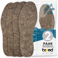 biped 2 Paar Wollfilz Einlegesohlen z2754