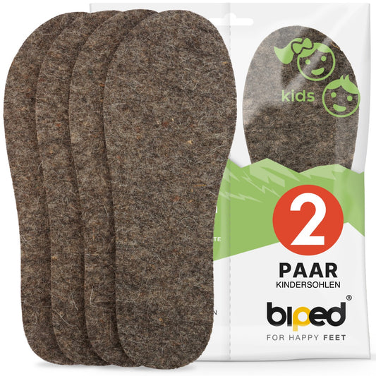 biped 2 Paar Kinder Wollfilz Einlegesohlen z2755
