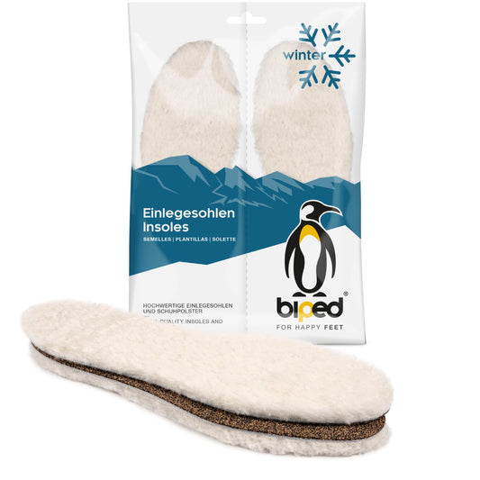 biped Premium Lammfellsohlen mit Kork und recyceltem Kautschuk z2791
