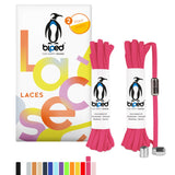 biped LACES 2 Paar Schnürsenkel ohne Binden mit Metallkapsel Drehverschluss oval 4,5 mm z2911