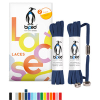 biped LACES 2 Paar Schnürsenkel ohne Binden mit Metallkapsel Drehverschluss flach 6 mm z2910