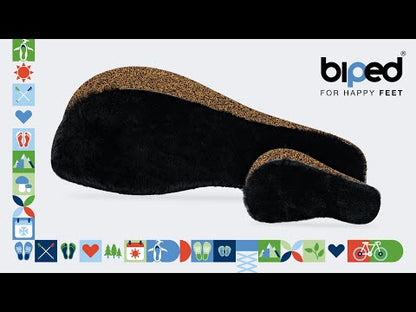 biped minimal sole FISTERRA – Lammfell Einlegesohlen - spezielle Form für Barfußschuhe